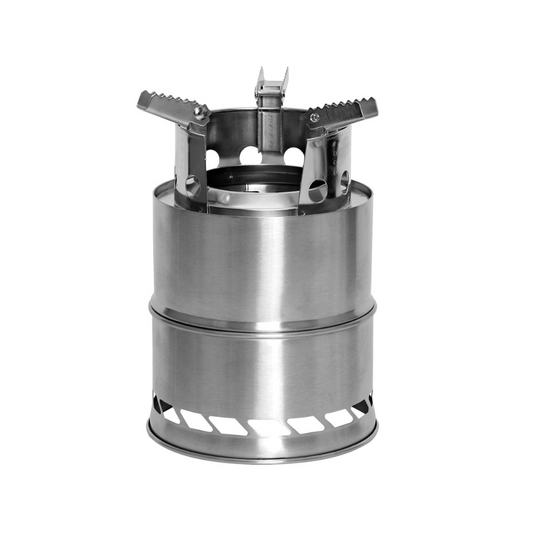 Estufa Portátil de Acero Inoxidable para Campismo 1519