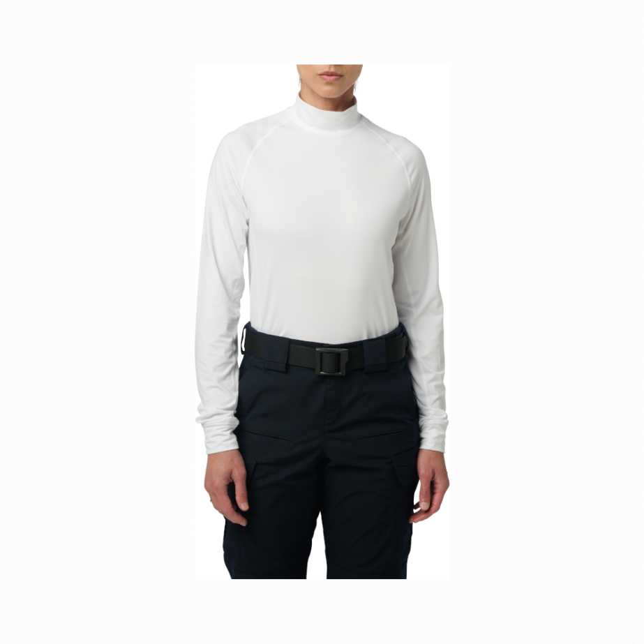 Top De Mujer Con Cuello Mock Manga Larga 32164