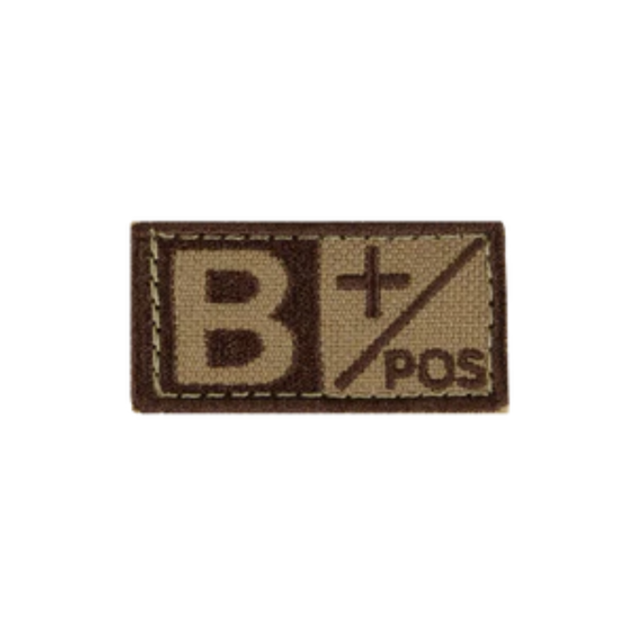PARCHE BLOOD TYPE 229B-007 B+ FOLIAGE/BLACK
