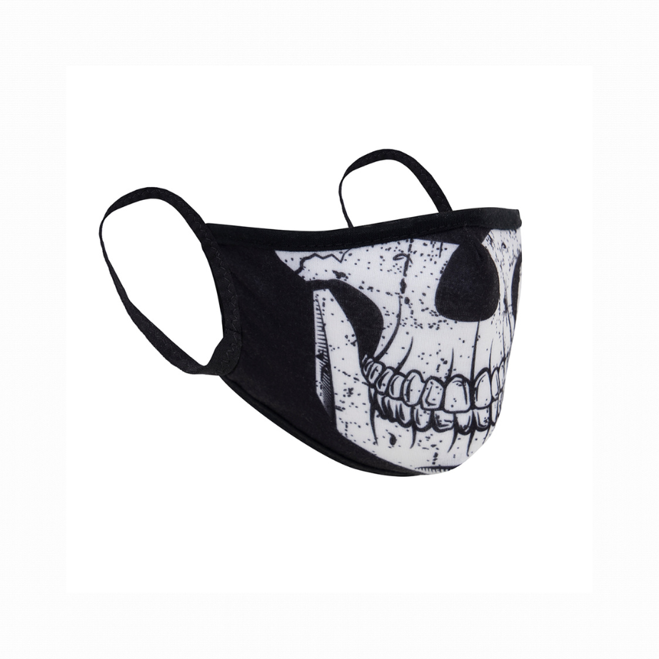 MASCARILLA HALF SKULL DE POLIÉSTER 3 CAPAS 11283