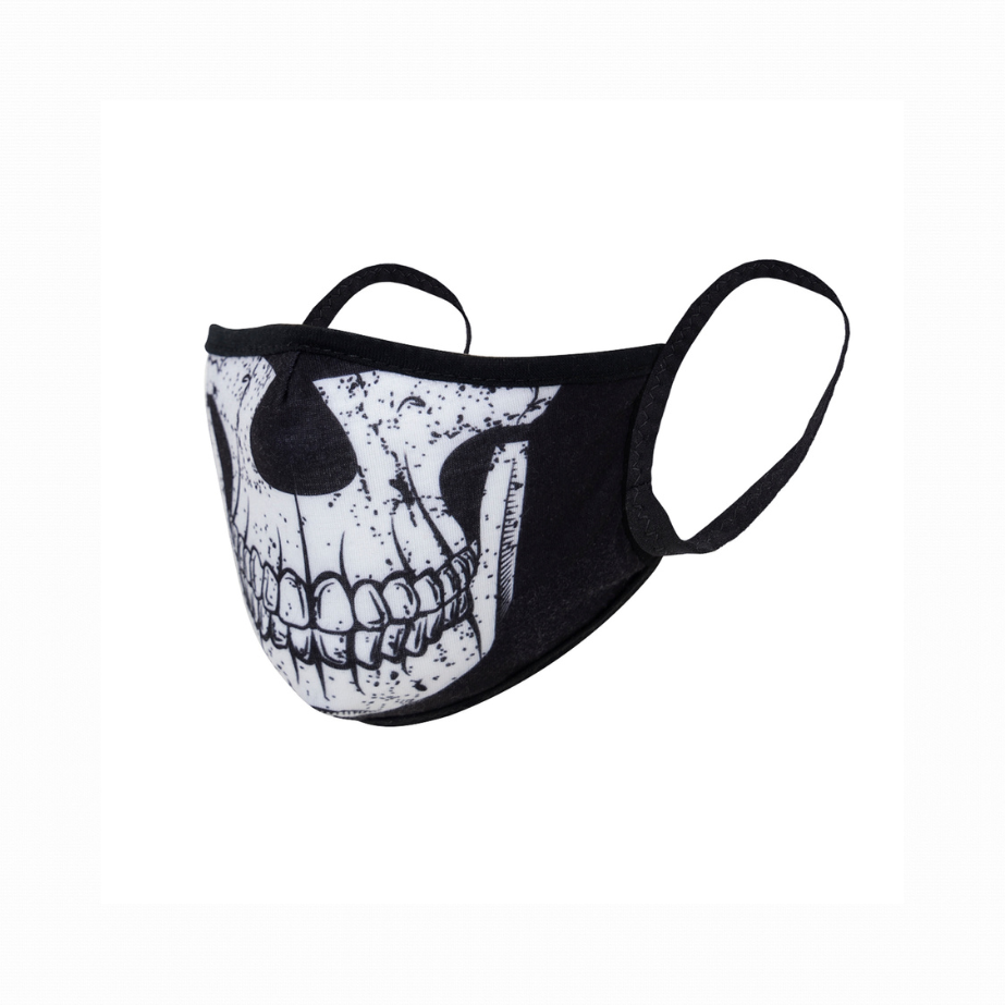 MASCARILLA HALF SKULL DE POLIÉSTER 3 CAPAS 11283
